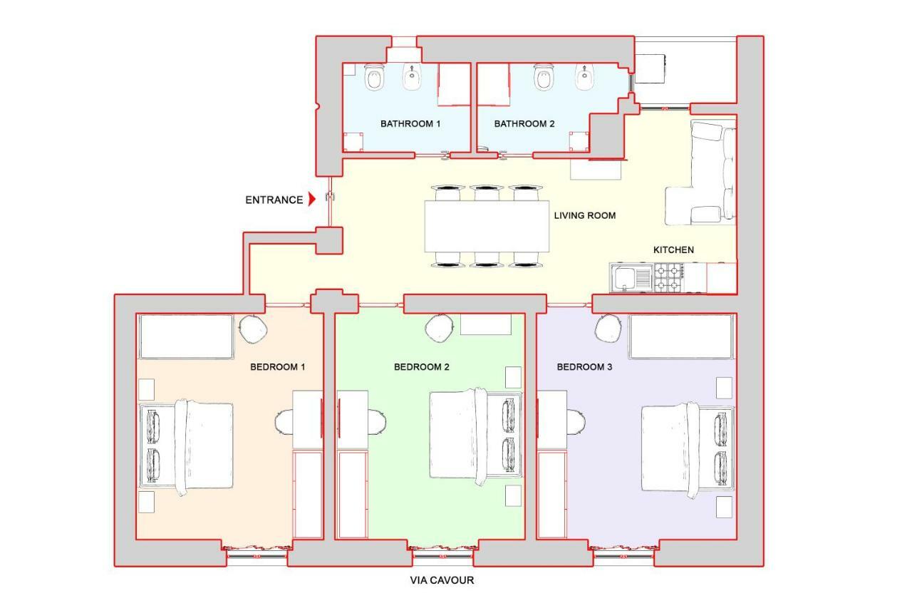 Cozy Apartment Fabia 300 Mt From Colosseum Buitenkant foto